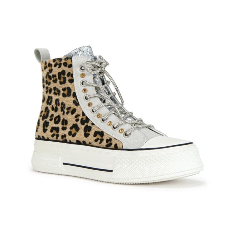 TENIS BOTA LEOPARDO 