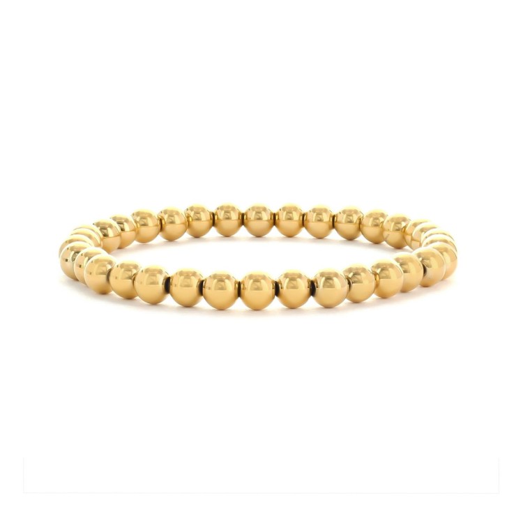BRAZALETE BOLITAS DORADO