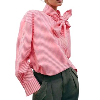 CAMISA ROJA LINEAS MOÑO