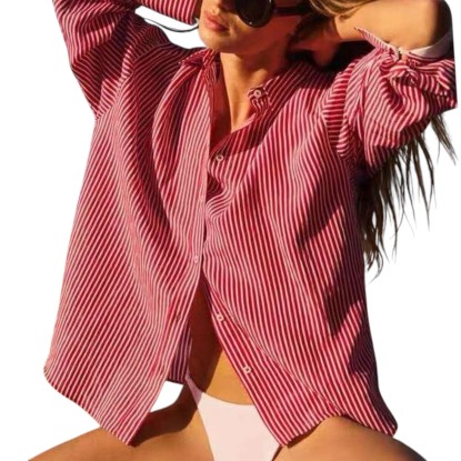 CAMISA ROJA RAYITAS