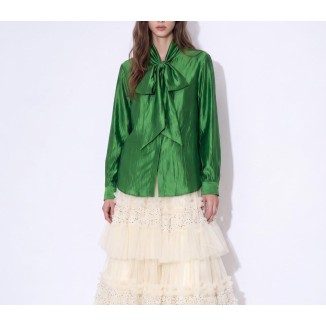 CAMISA VERDE SATIN