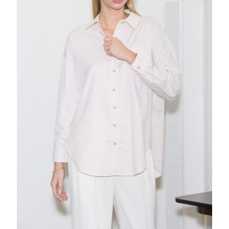 CAMISA KHAKI RAYAS XL