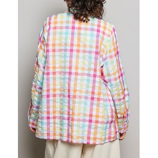CAMISA MULTI NARANJA ROSA