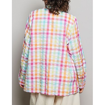 CAMISA MULTI NARANJA ROSA