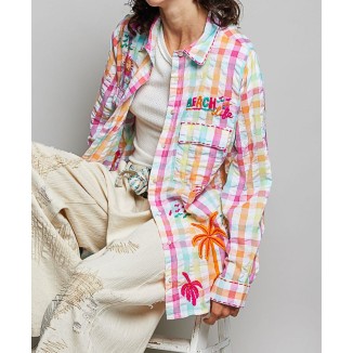CAMISA MULTI NARANJA ROSA