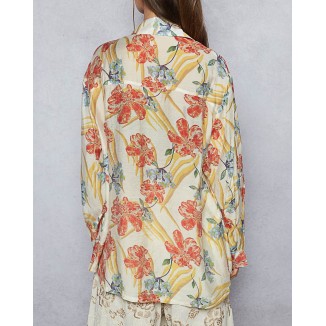 CAMISA FLORAL BEIGE MULTI