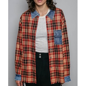 CAMISA ROJA CUADROS
