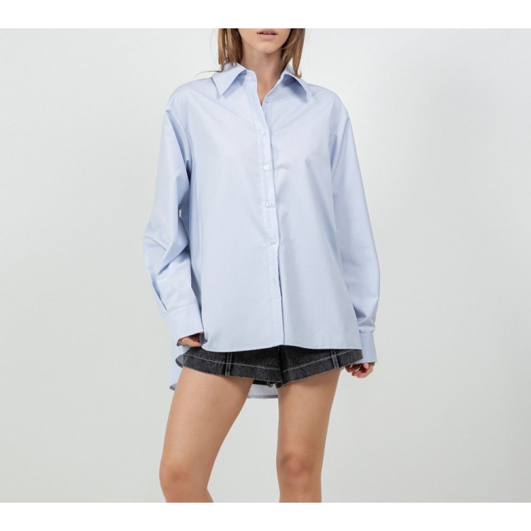 CAMISA AZUL CIELO SOLIDA PUÑO