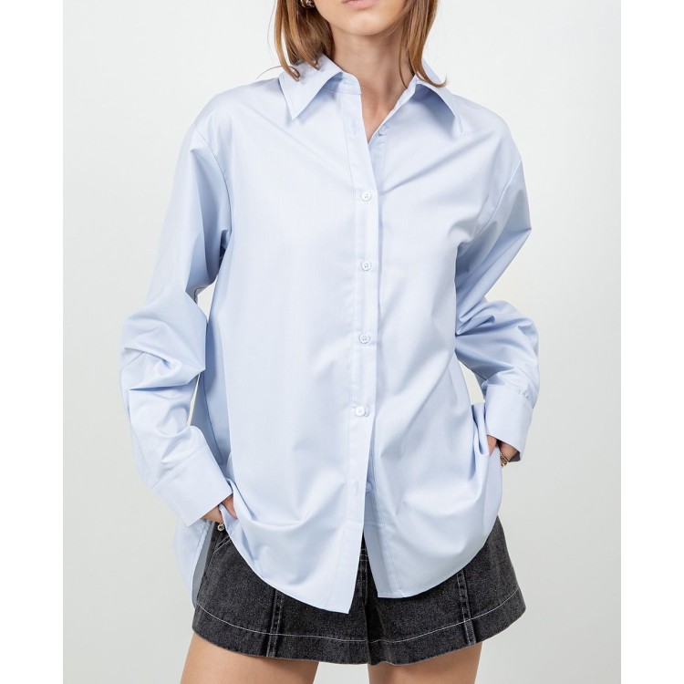 CAMISA AZUL CIELO SOLIDA PUÑO