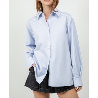 CAMISA AZUL CIELO SOLIDA PUÑO