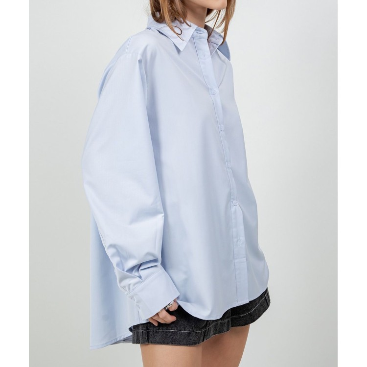 CAMISA AZUL CIELO SOLIDA PUÑO