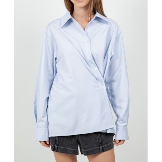 CAMISA AZUL CIELO SOLIDA PUÑO