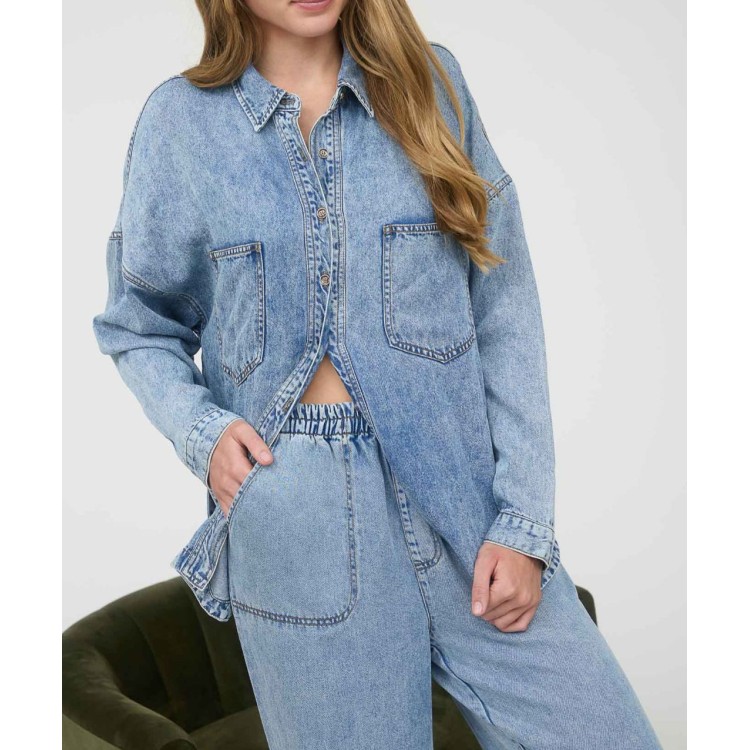 CAMISA DENIM DESLAVADO