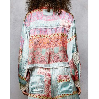 CAMISA SEDA ROSA MULTI