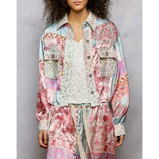 CAMISA SEDA ROSA MULTI