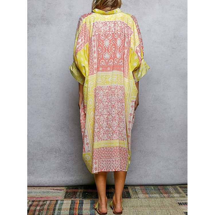 CAMISERO MAXI AMARILLO / NARANJA