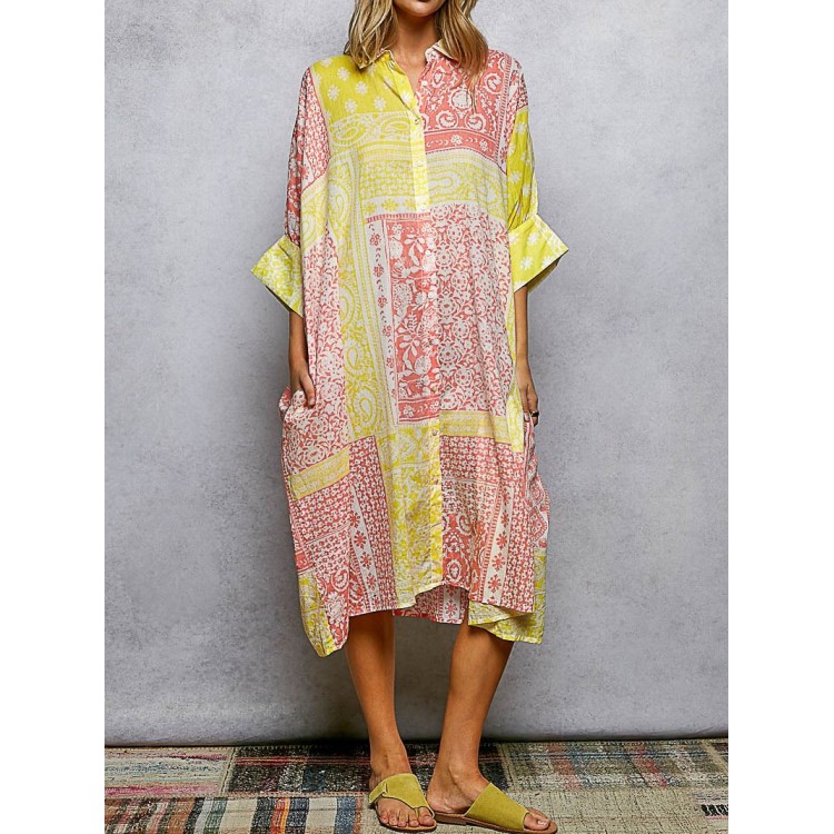 CAMISERO MAXI AMARILLO / NARANJA