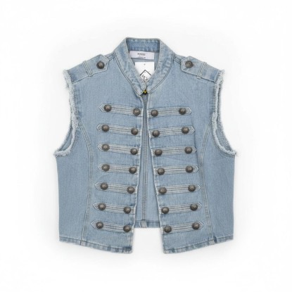 CHALECO AZUL DENIM NAPOLEON