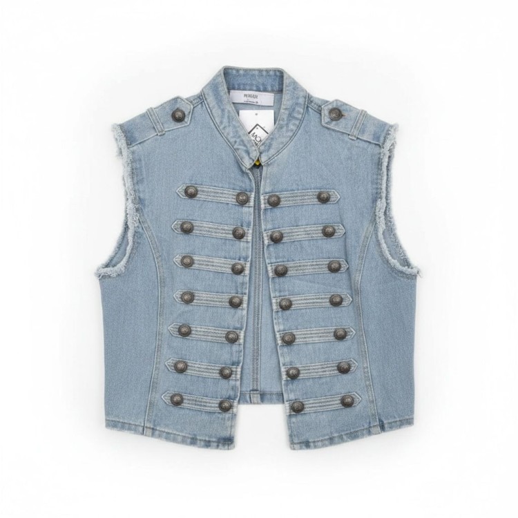 CHALECO AZUL DENIM NAPOLEON