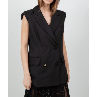 CHALECO NEGRO RECTO