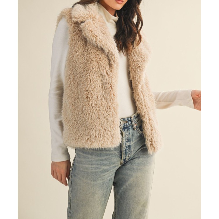 CHALECO PELUDO MOKA