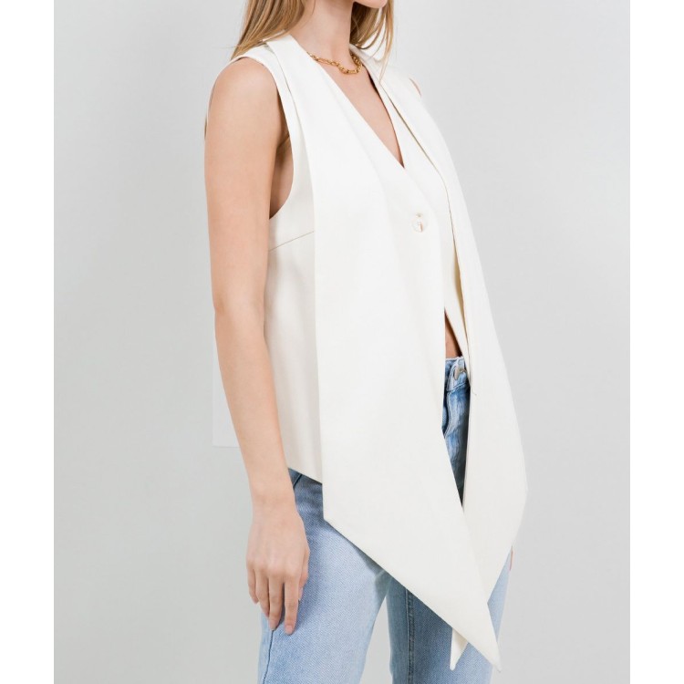 CHALECO DECONTRUIDO IVORY