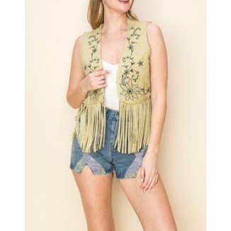 CHALECO PISTACHO FLECOS