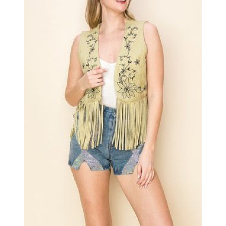 CHALECO PISTACHO FLECOS