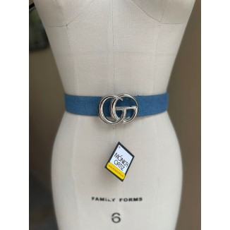 CINTO DENIM GC PLATA 