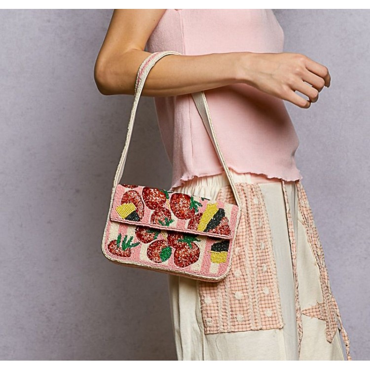 CLUTCH ROSA MULTI BORDADA