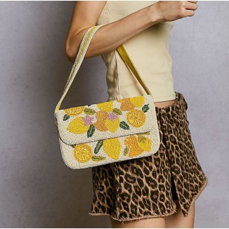 CLUTCH IVORY MULTI LIMON