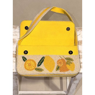 CLUTCH IVORY MULTI LIMON