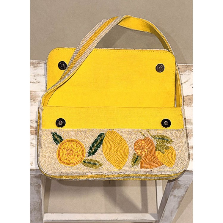 CLUTCH IVORY MULTI LIMON