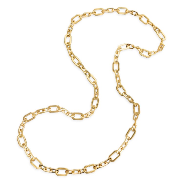 COLLAR LARGO CADENA CHAPA