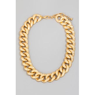 Collar eslabón dorado 