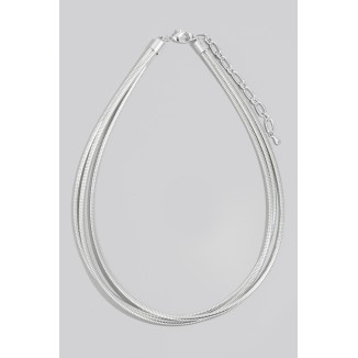 Collar doble tira plata 