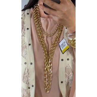 CADENA METALICA DORADA ESLABONES