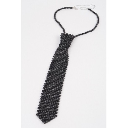 CORBATIN PERLAS NEGRO