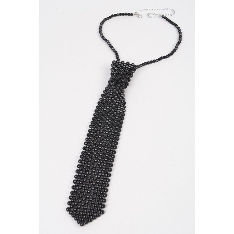 CORBATIN PERLAS NEGRO
