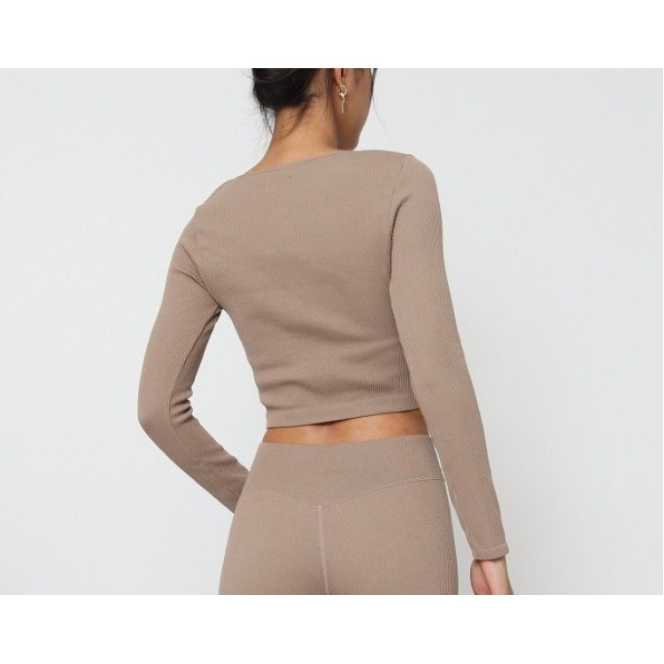 CROPTOP BASICO LICRA NUDE 