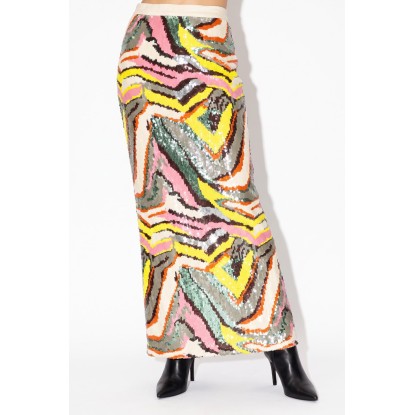 FALDA LAPIZ MULTI LENTEJUELA