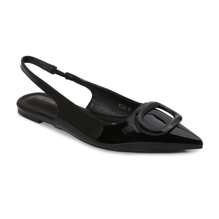 FLATS NEGRO PUNTAL CHAROL 