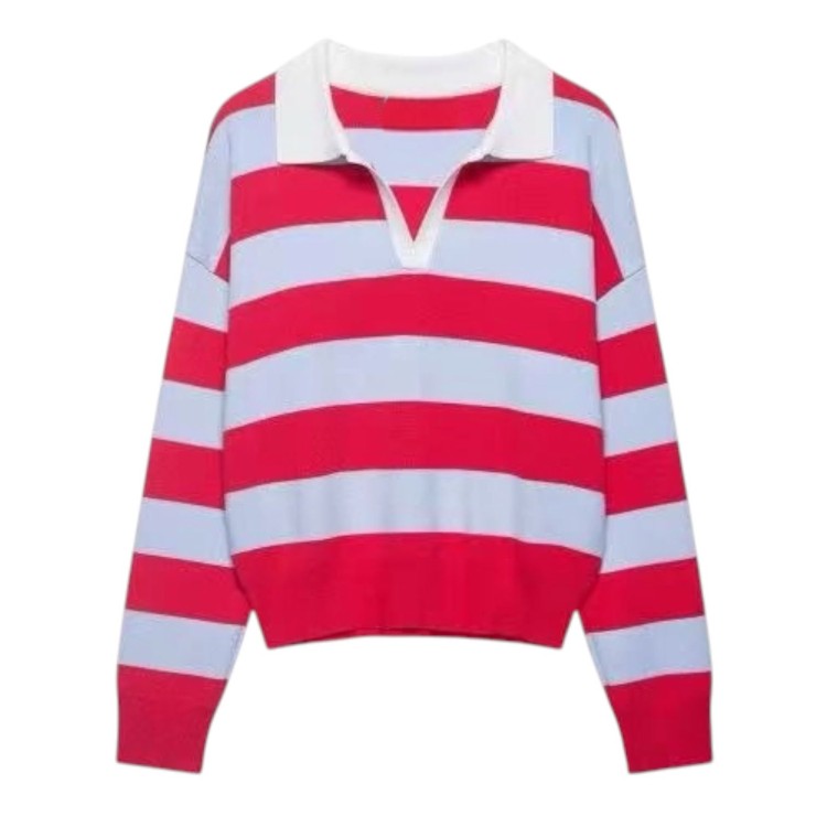 HOODIE ROJA RAYAS