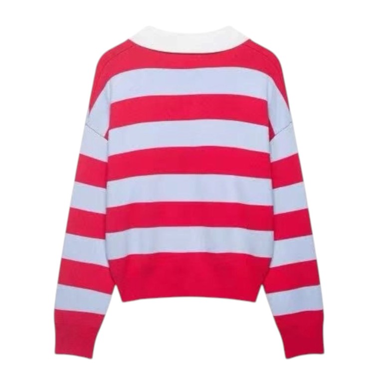 HOODIE ROJA RAYAS