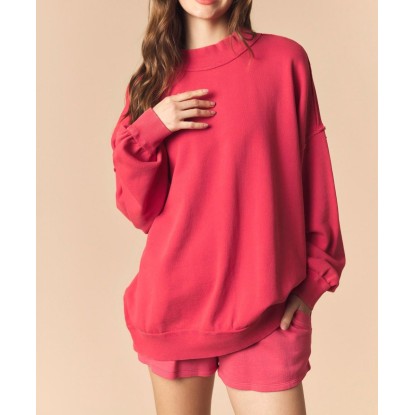 HOODIE ROJA SOLIDA