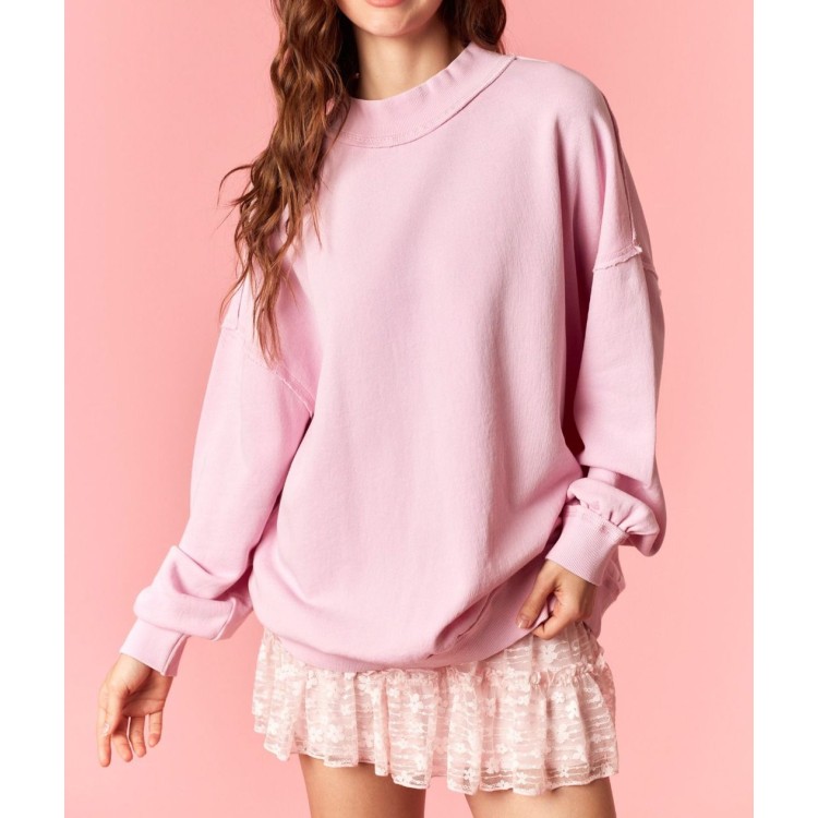 HOODIE ROSA SOLIDA