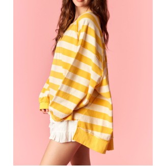 HOODIE AMARILLA RAYAS