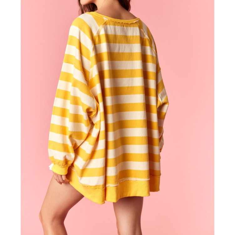 HOODIE AMARILLA RAYAS