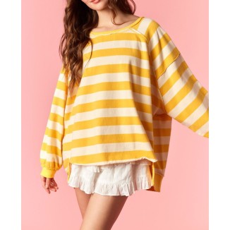 HOODIE AMARILLA RAYAS