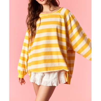HOODIE AMARILLA RAYAS